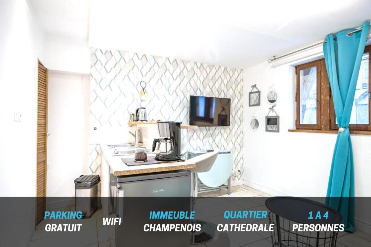 Quartier Cathedrale Centre, Wifi Et Parking - Zen Appart Troyes Luaran gambar